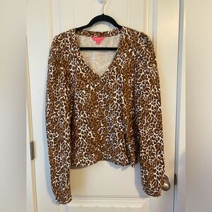 Lilly Pulitzer Cheetah Jansen Top